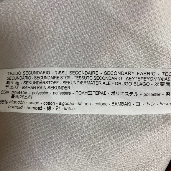 Zara Trafaluc; Small; White shirt dress with blue strip collar - Picture 4 of 4